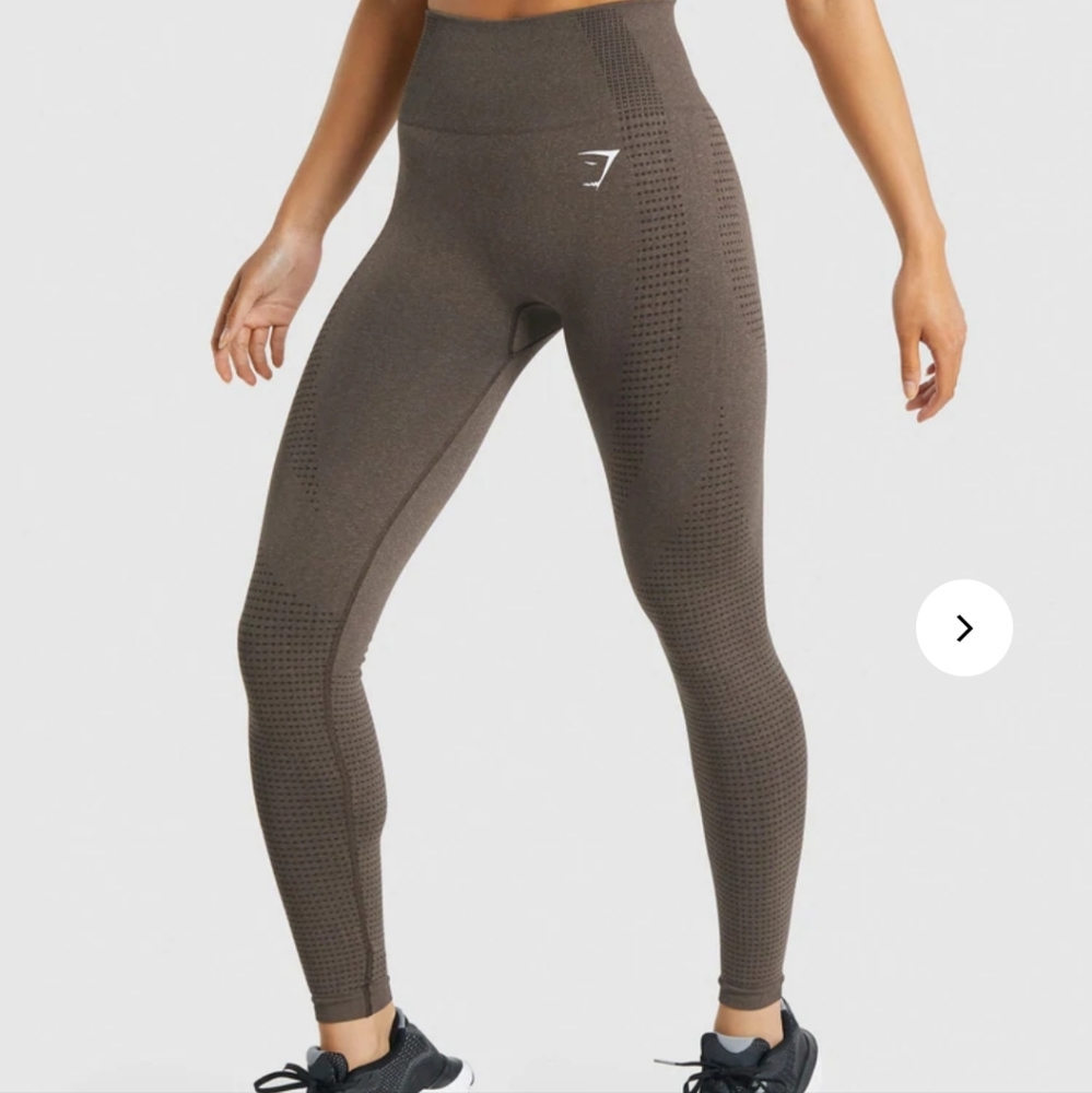 Gymshark vital seamless leggings brown marl